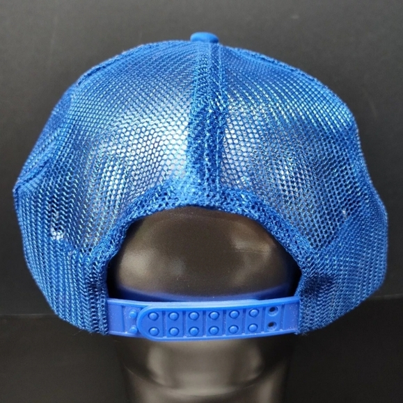 Vintage Hawaii Island Paradise Blue Snapback Mesh Trucker Hat, NOS, San Sun - Picture 4 of 7